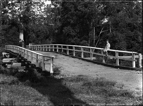 boy on bridge
